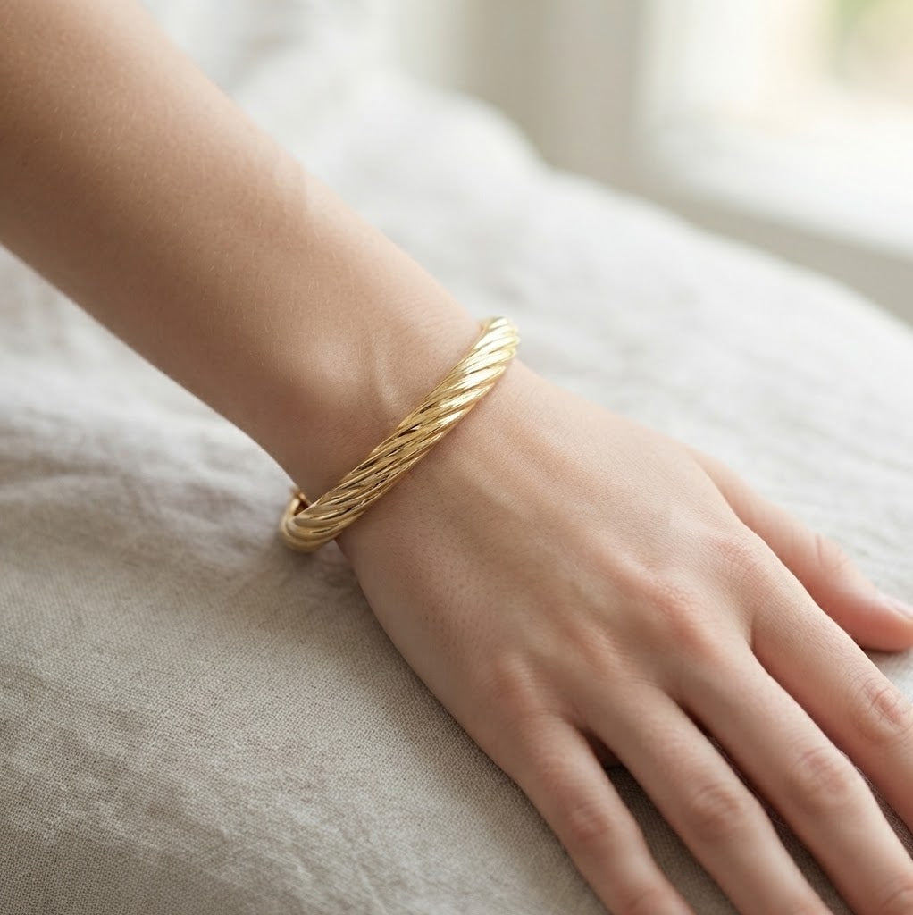 Bracciale - 18 carati Oro giallo - Made in Italy - Handmade