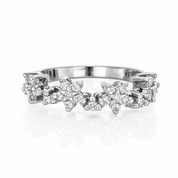 Anello - 18 carati Oro bianco - 0.70ct. tw. Diamante (Naturale)