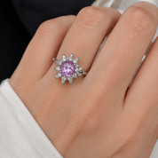 Anello - 18 carati Oro bianco- 2.78ct. tw. Quarzo - Diamante - Made in Italy - Handmade