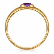 Anello - 18 carati Oro giallo - 0.50ct. tw. Ametista