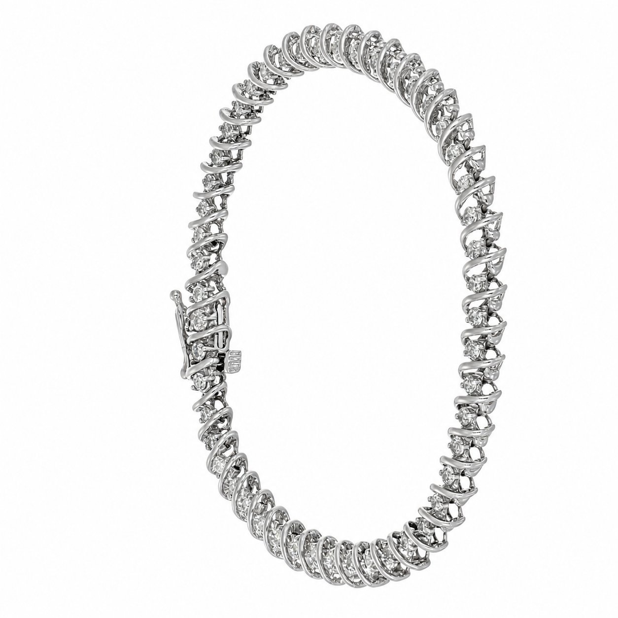 Bracciale - 14 carati Oro bianco - 2.00ct. tw. Diamante (Naturale) - Made in Italy - Handmade