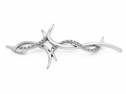 Ciondolo - 18 carati Oro bianco - 0.20ct. tw. Diamante (Naturale) - Handmade - Made in Italy