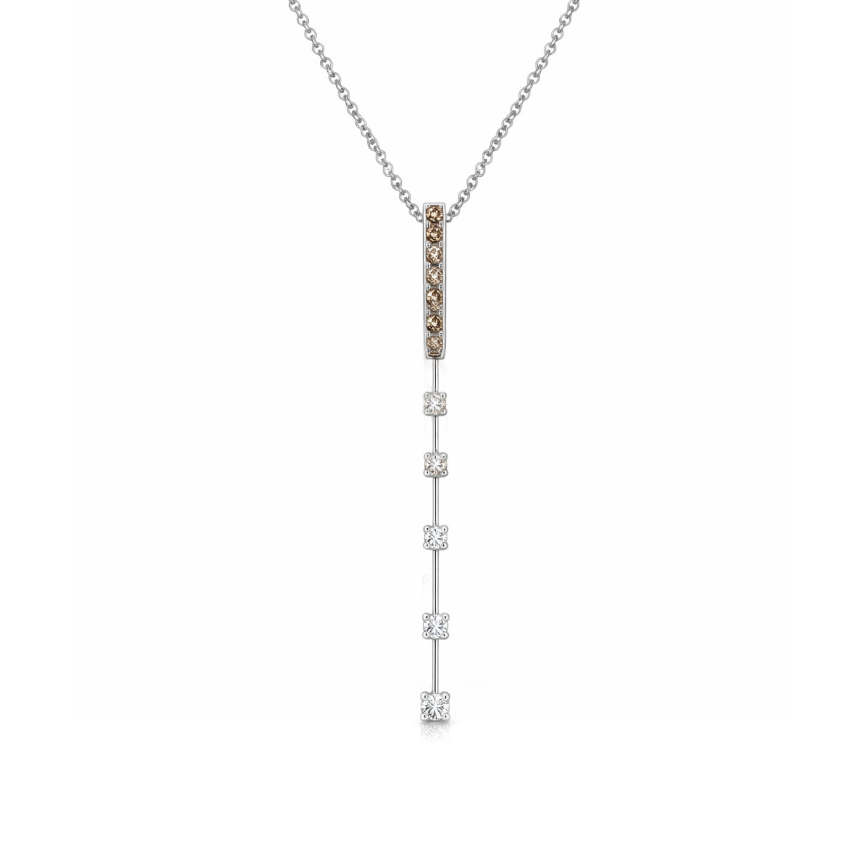 Collana - 18 carati Oro bianco - 0.315ct. tw. Diamante (Naturale) - Diamante