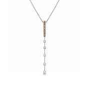 Collana - 18 carati Oro bianco - 0.315ct. tw. Diamante (Naturale) - Diamante
