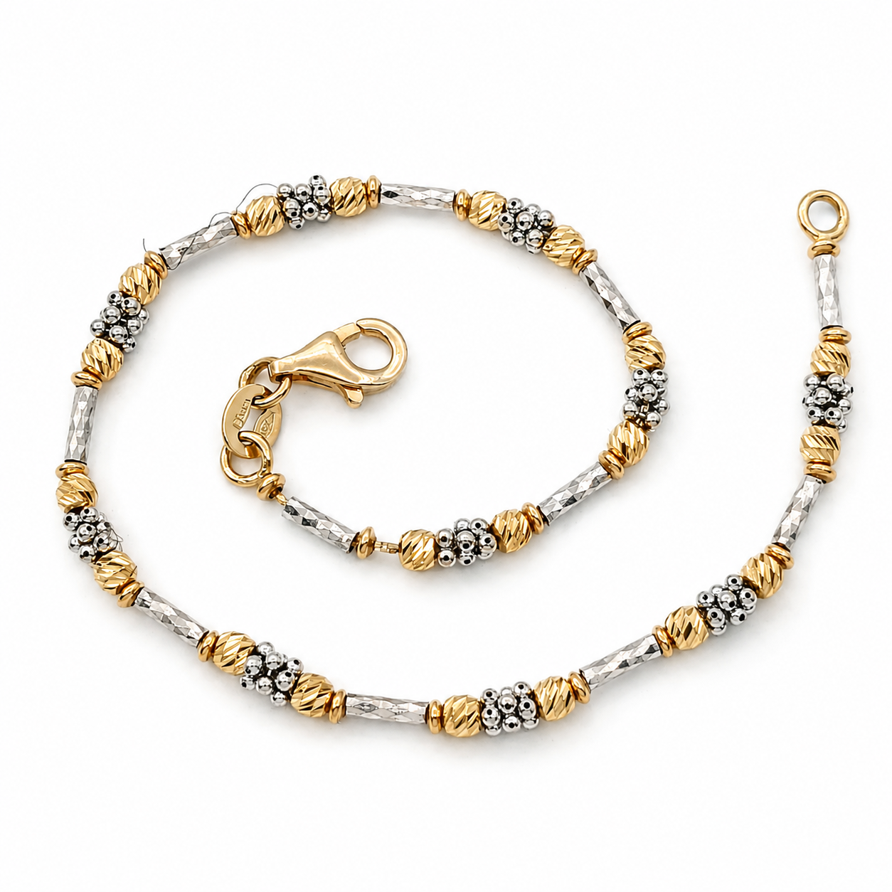 Bracciale - 18 carati Oro giallo, Oro bianco - Handmade - Made in Italy
