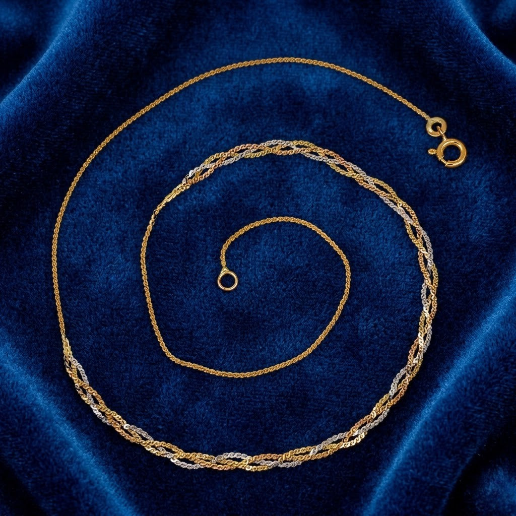 Collana - 18 carati Oro giallo, Oro bianco - Made in Italy - Handmade