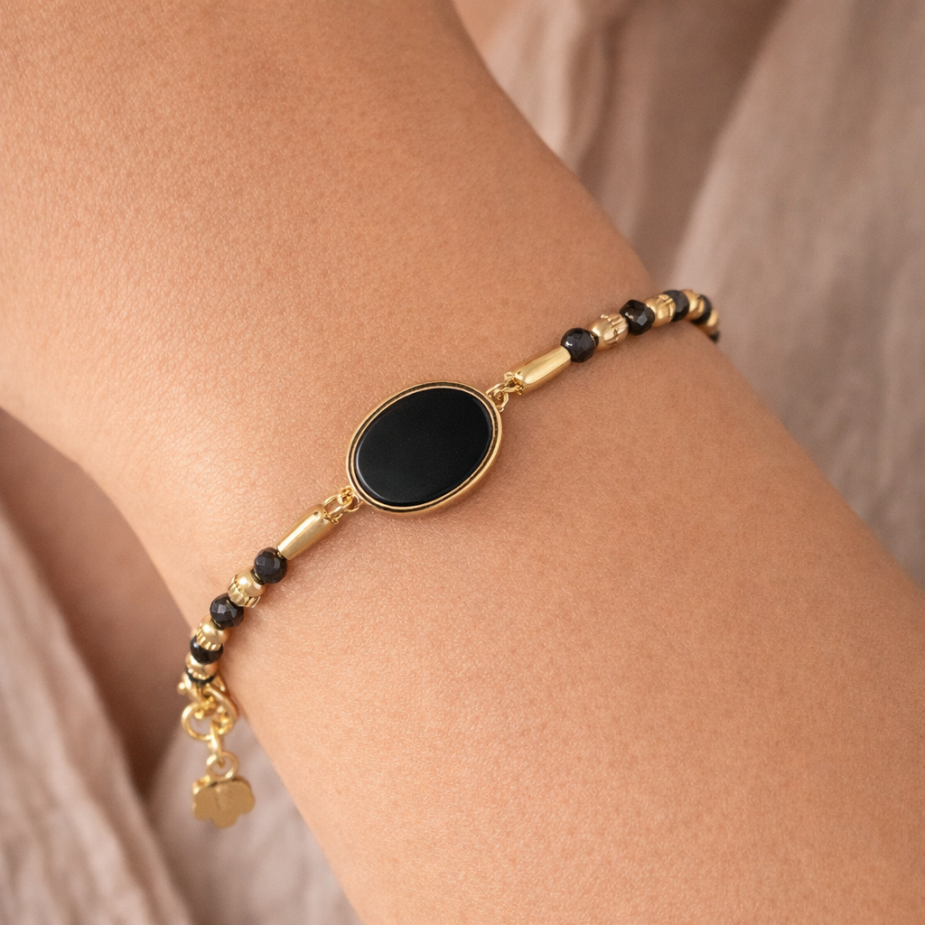 Bracciale - 18 carati Oro giallo Onice