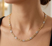 Collana - 18 carati Oro giallo, Oro bianco - Made in Italy - Handmade