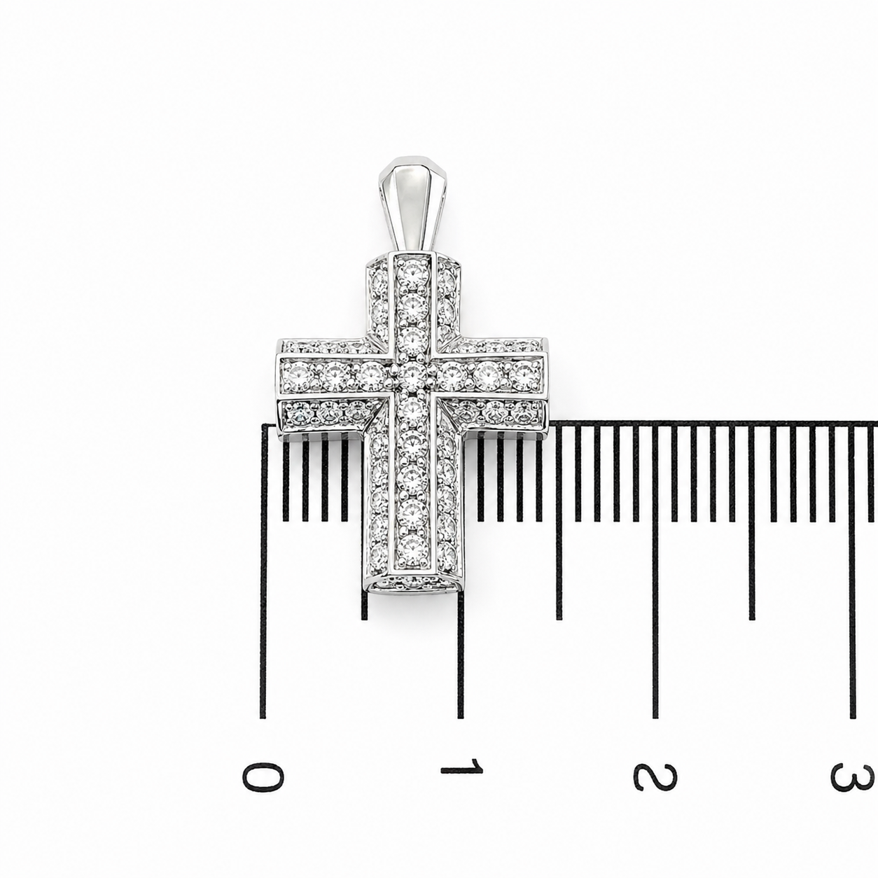 Ciondolo - 18 carati Oro bianco - 0.675ct. tw. Diamante (Naturale) - Made in Italy - Handmade