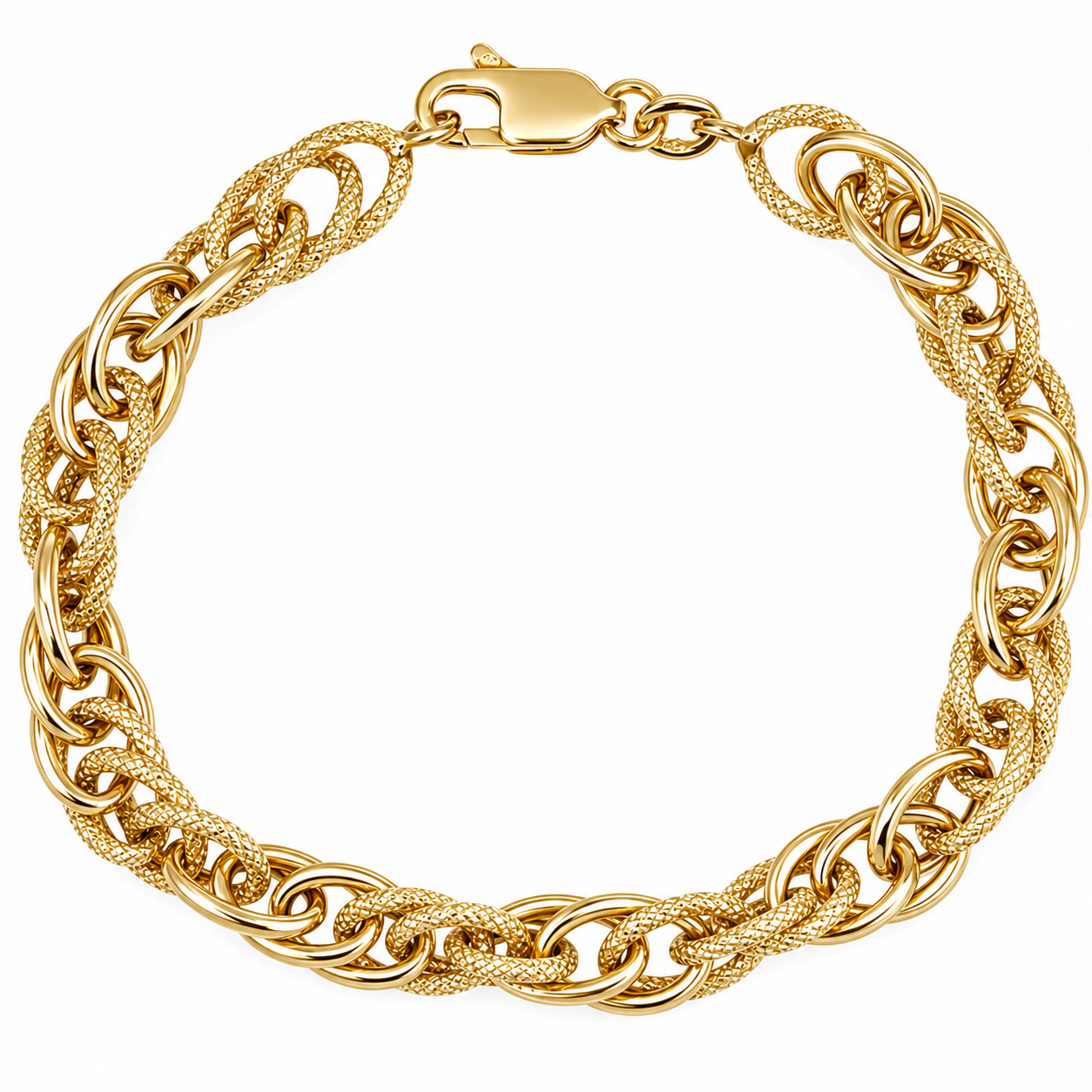 Bracciale - 18 carati Oro giallo - Made in Italy - Handmade