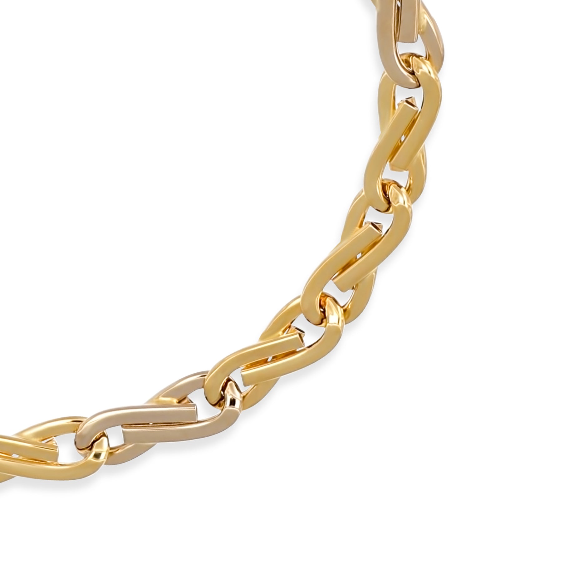 Bracciale - Oro bianco 18 kt, Oro giallo