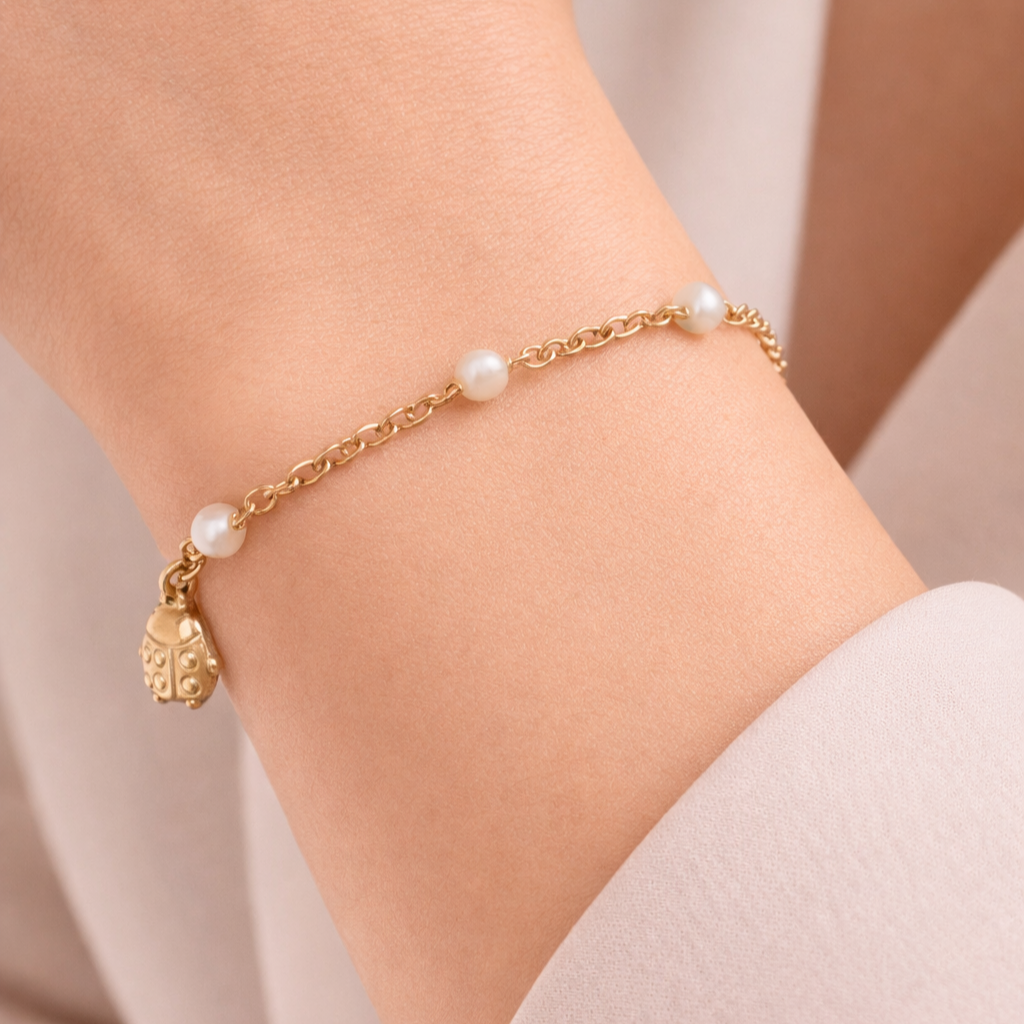 Bracciale - 18 carati Oro giallo - Perla