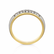 Anello - 18 carati Oro bianco, Oro giallo - 0.40ct. tw. Diamante (Naturale)