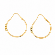 Orecchini - 18 carati Oro giallo, Rubini - 0.18ct. tw. Smeraldo - Diamante - Made in Italy - Handmade