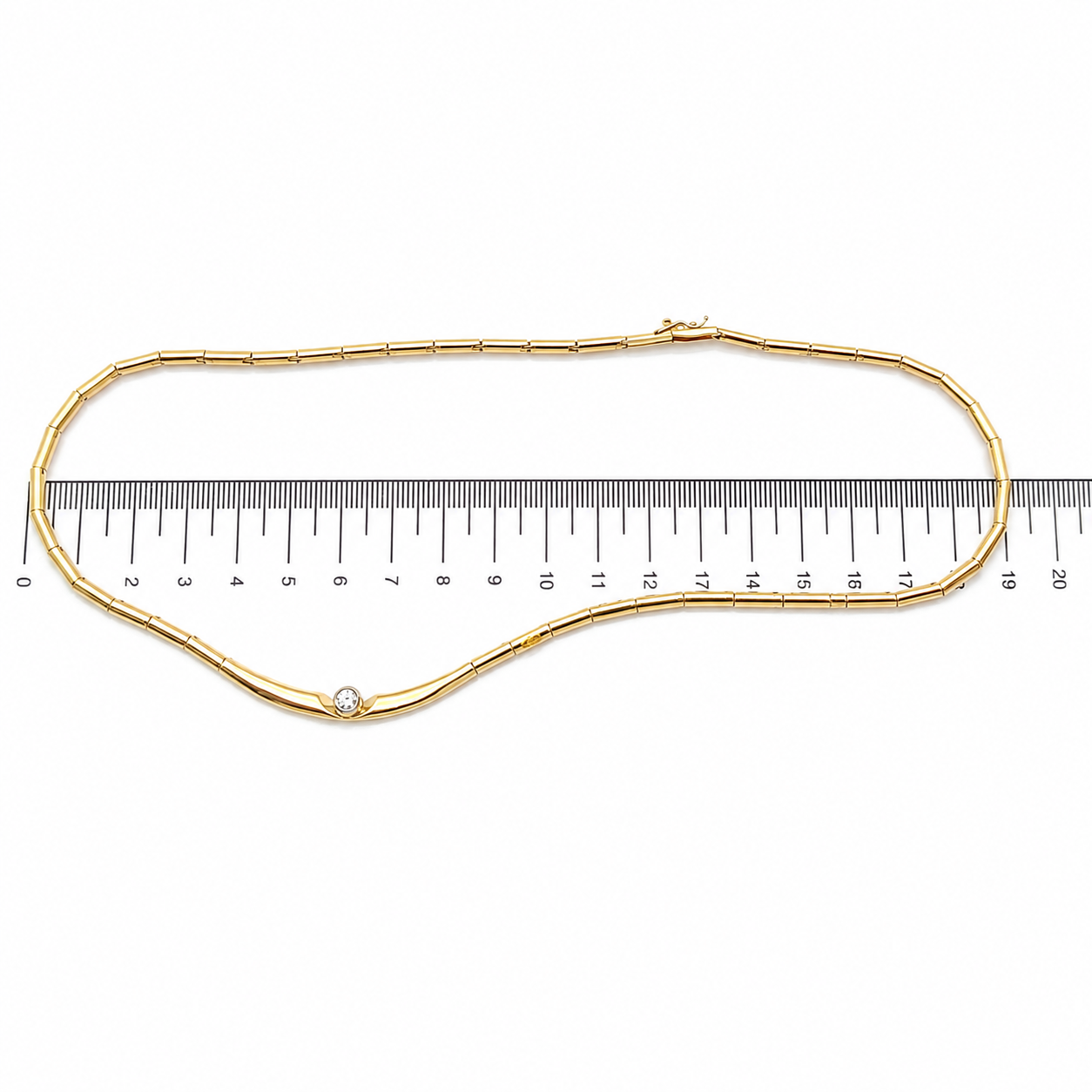 Collana con ciondolo - 18 carati Oro bianco, Oro giallo - 0.15ct. tw. Diamante (Naturale) - Made in Italy - Handmade