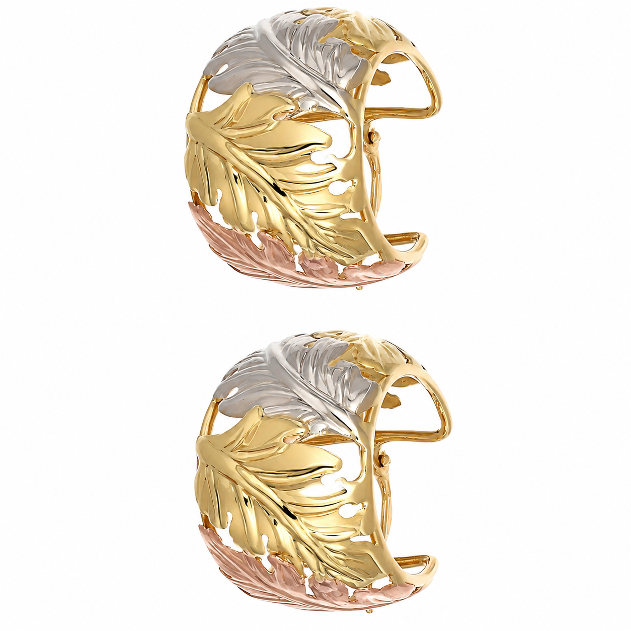 Orecchini - 18 carati Oro giallo, Oro rosa, Oro bianco