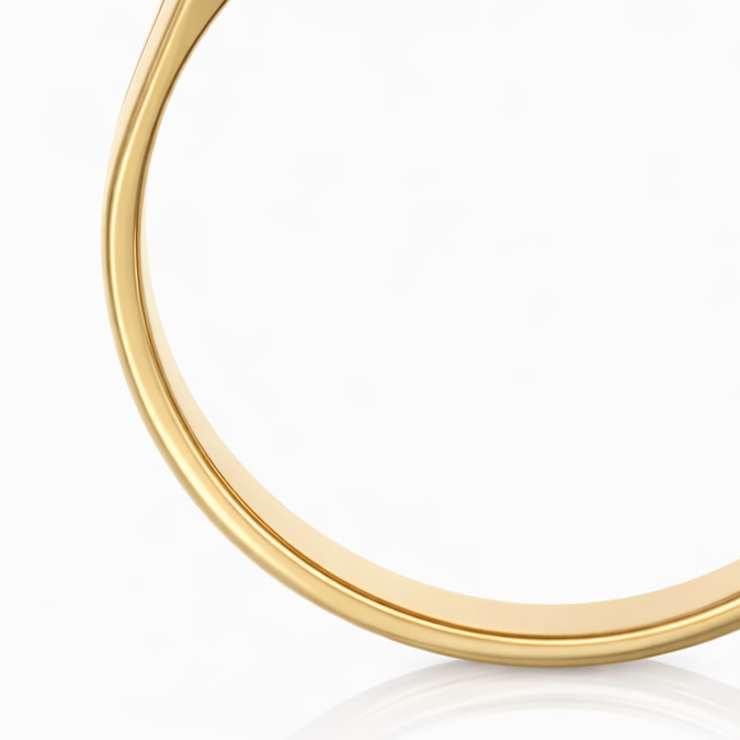 Anello - 18 carati Oro giallo, Oro bianco - 0.16ct. tw. Rubino