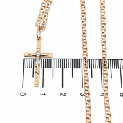 Collana con ciondolo - 14 carati Oro rosa, Oro bianco - Made in Italy - Handmade