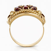 Anello - 18 carati Oro giallo - 1.80ct. tw. Granato