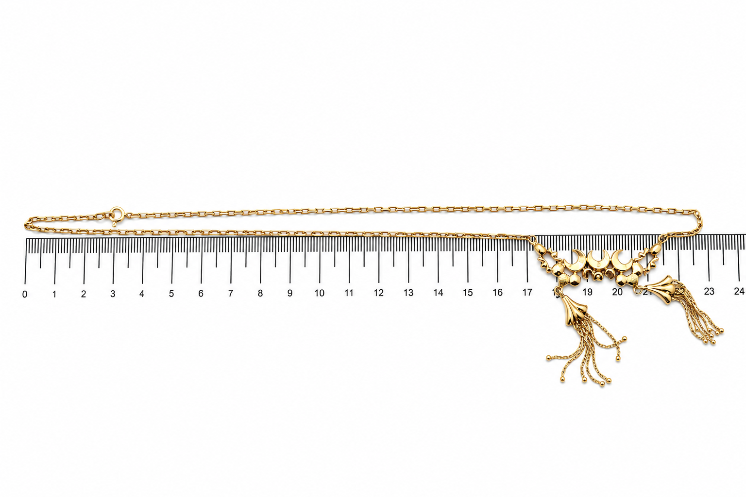 Collana con ciondolo - 18 carati Oro giallo - Made in Italy - Handmade