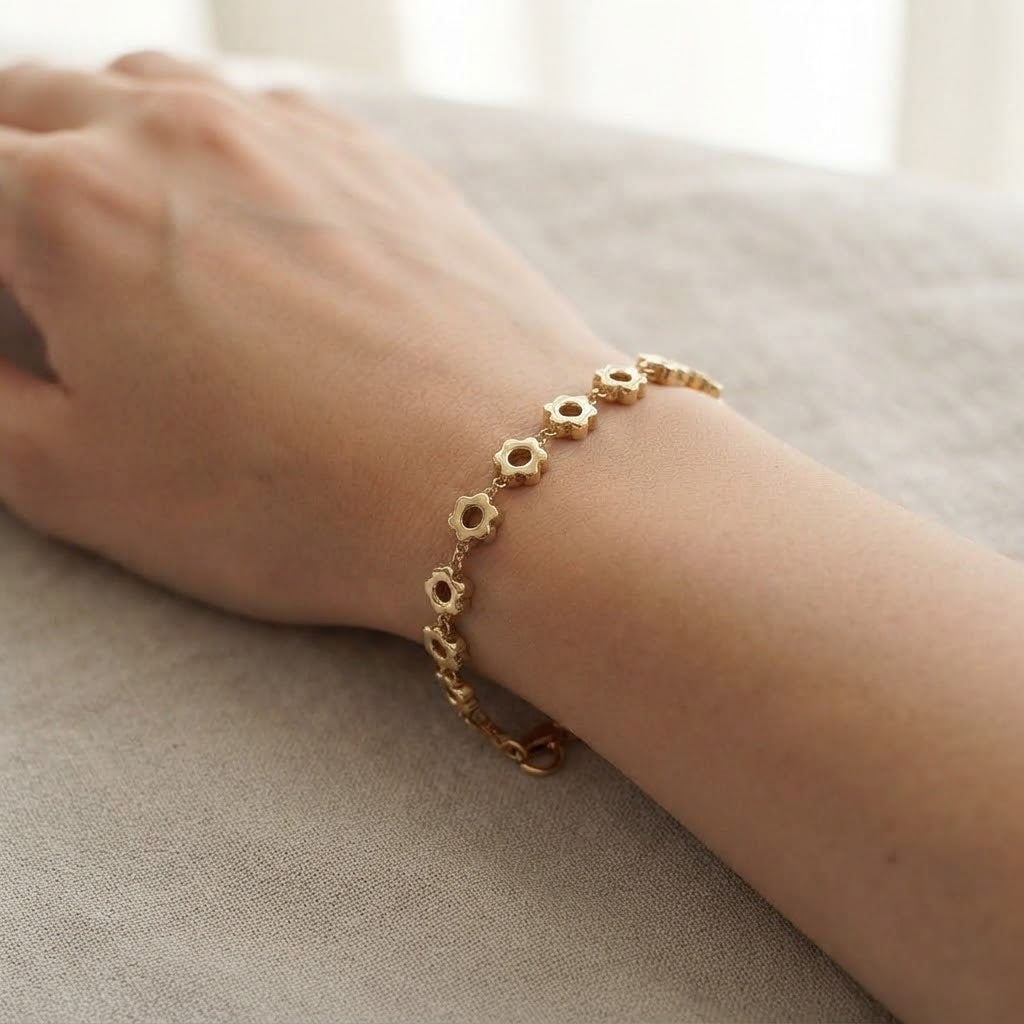 Bracciale - 18 carati Oro giallo - Handmade - Made in Italy