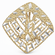 Orecchini - 18 carati Oro giallo, Oro bianco