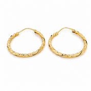 Orecchini - 18 carati Oro giallo - Made in Italy - Handmade