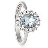 Salvini - Anello - 18 carati Oro bianco - 1.34ct. tw. Acquamarina - Diamante - SALVINI