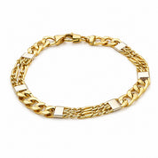 Bracciale - 18 carati Oro giallo, Oro bianco - Handmade