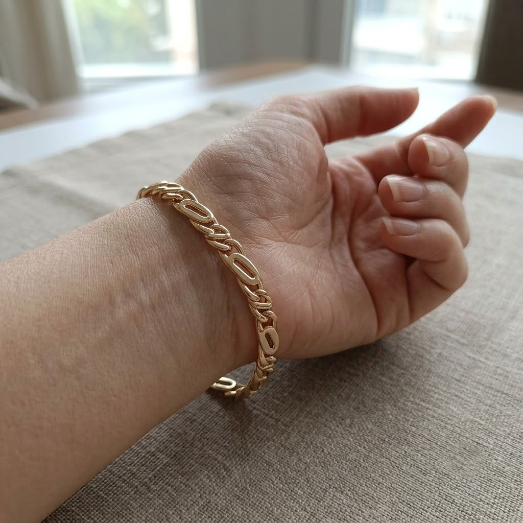 Bracciale - 18 carati Oro giallo - Handmade - Made in Italy