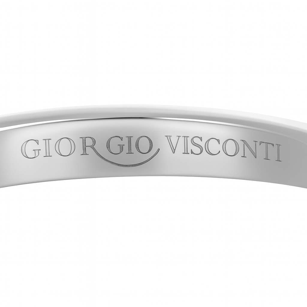 Anello - 18 carati Oro bianco - 0.12ct. tw. Diamante (Naturale)