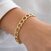 Bracciale unisex in oro giallo 18 Kt