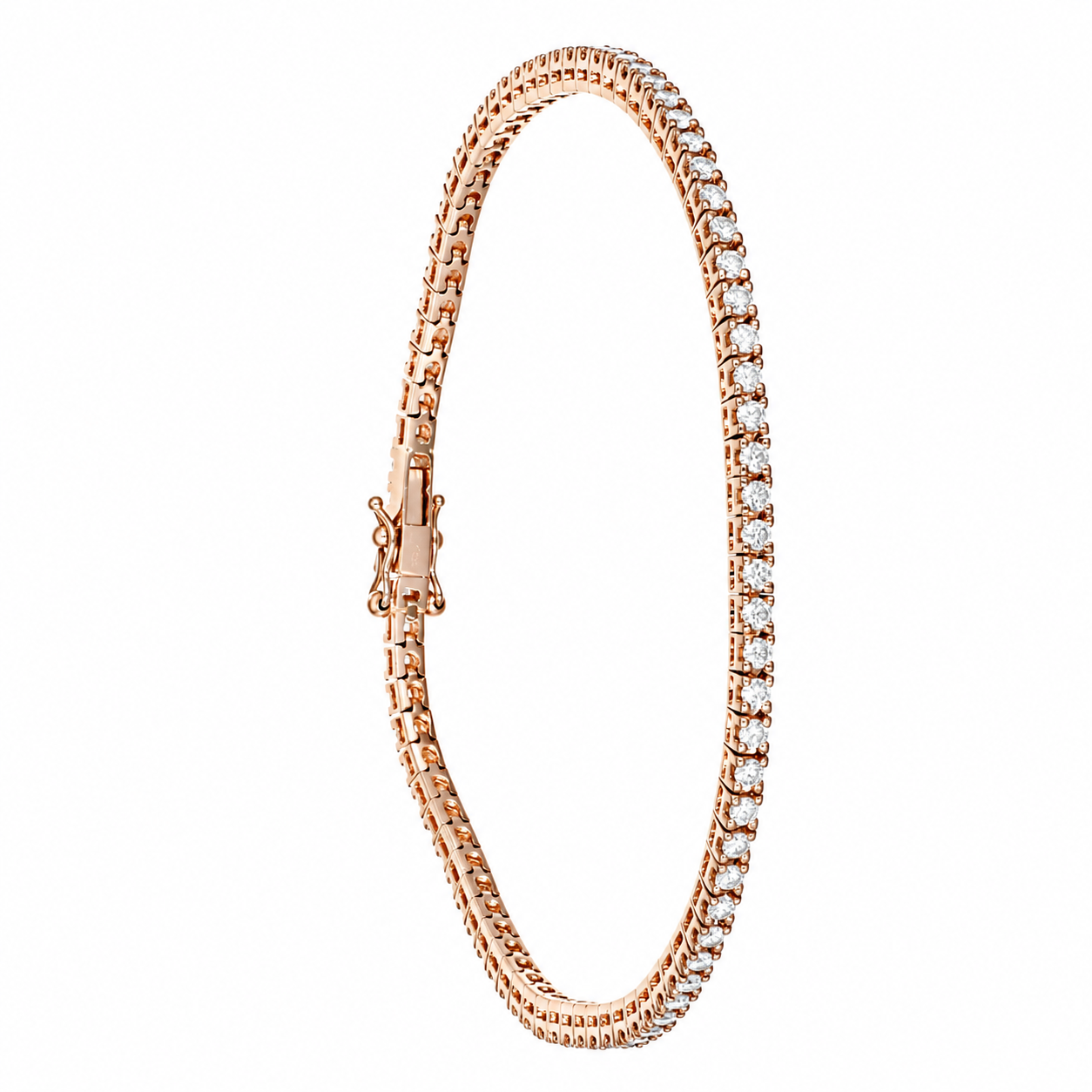 Bracciale - 18 carati Oro rosa - 1.60ct. tw. Diamante (Naturale) - Made in Italy - Handmade