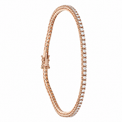Bracciale - 18 carati Oro rosa - 1.60ct. tw. Diamante (Naturale) - Made in Italy - Handmade