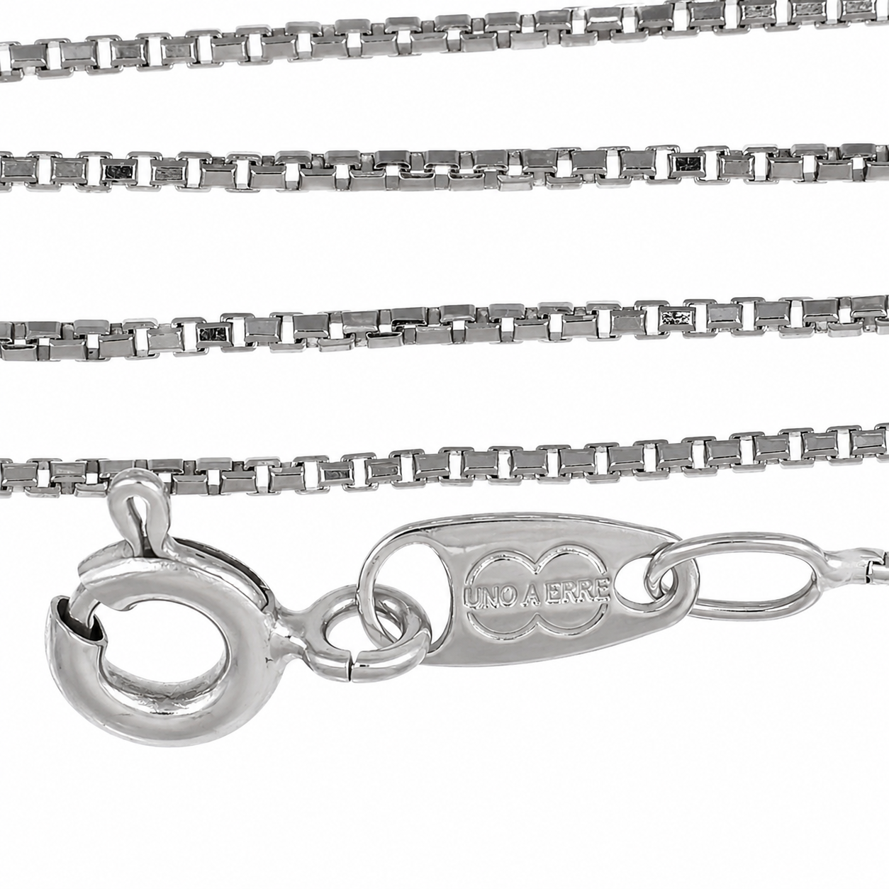 Collana con ciondolo - 18 carati Oro bianco - 0.03ct. tw. Diamante (Naturale) - Made in Italy - Handmade