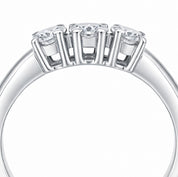 Anello - 18 carati Oro bianco - 0.54ct. tw. Diamante (Naturale)