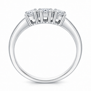 Anello - 18 carati Oro bianco - 0.54ct. tw. Diamante (Naturale)