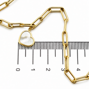 Collana con ciondolo - 18 carati Oro giallo, Madreperla - Made in Italy - Handmade