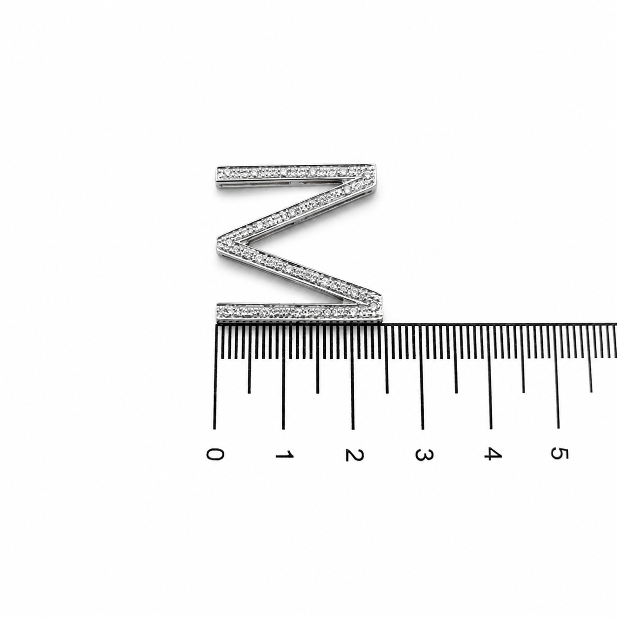 Ciondolo - 18 carati Oro bianco - 0.315ct. tw. Diamante (Naturale) - Made in Italy - Handmade