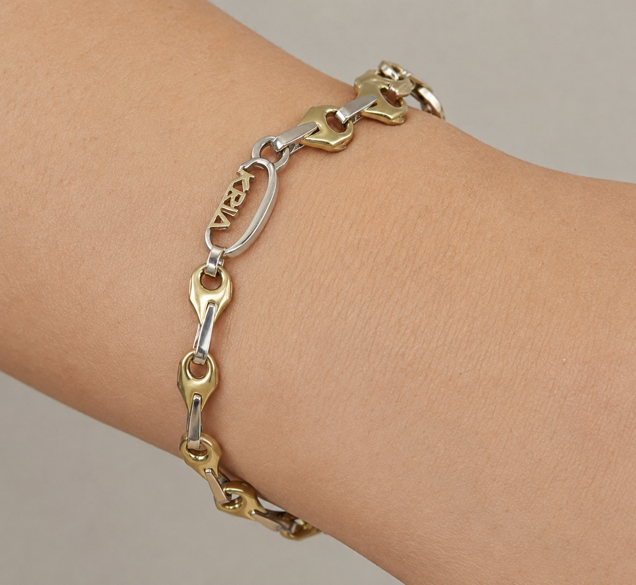 Bracciale - 18 carati Oro giallo, Oro bianco - Handmade - Made in Italy