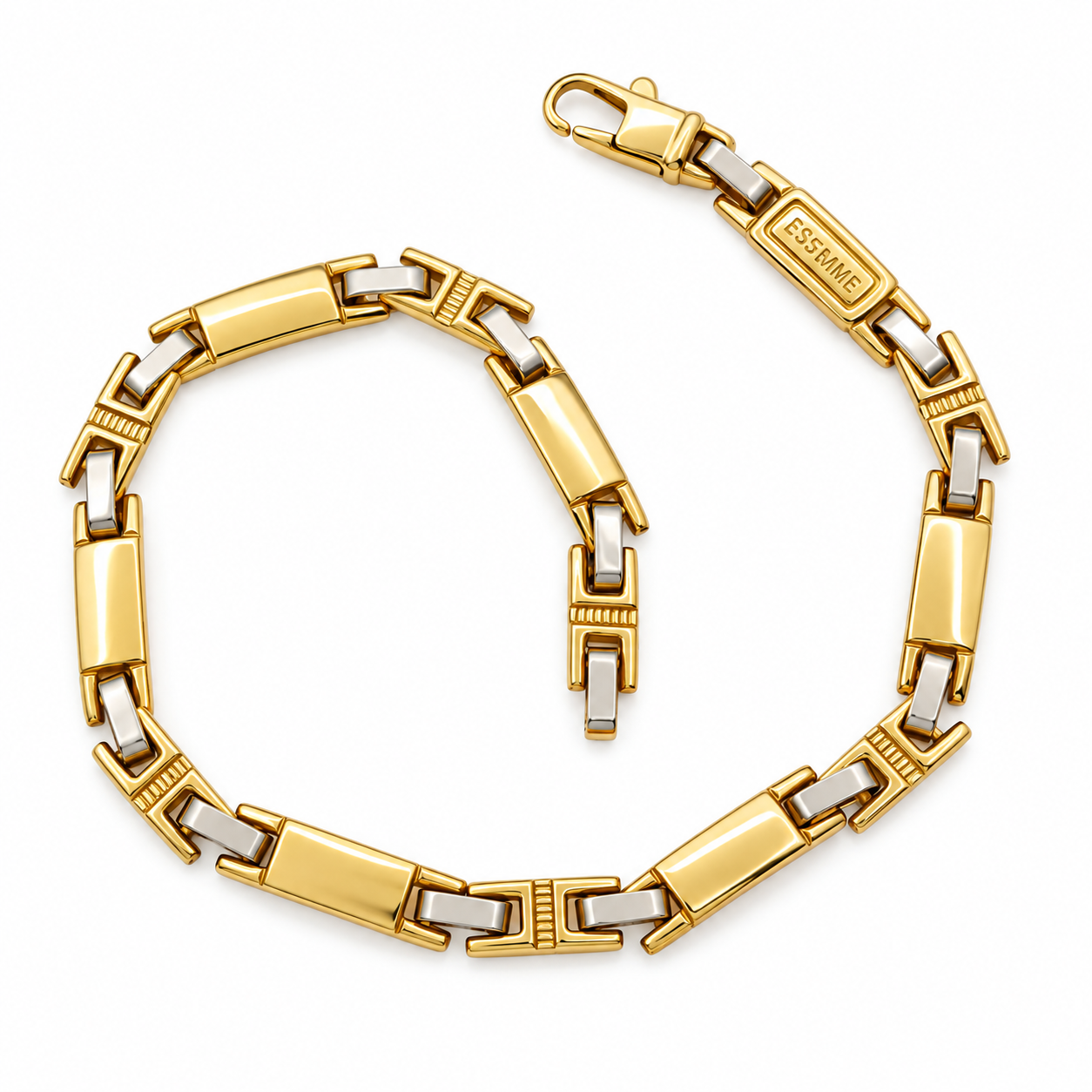 Bracelet - 18k Yellow gold, White gold - Handmade