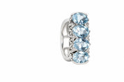 Anello - 18 carati Oro bianco - 5.00ct. tw. Acquamarina