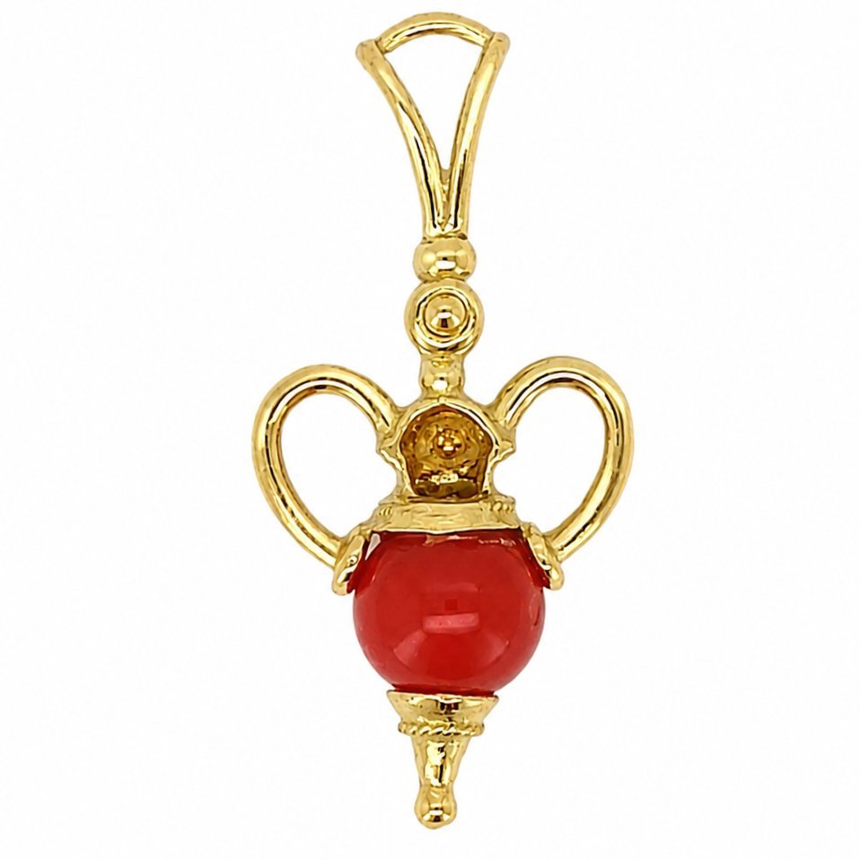 Ciondolo - 18 carati Oro giallo - Made in Italy - Handmade