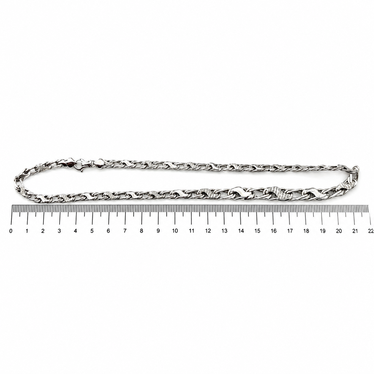 Collana - 18 carati Oro bianco - Made in Italy - Handmade