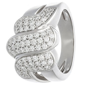 Anello - 18 carati Oro bianco - 0.915ct. tw. Diamante (Naturale)