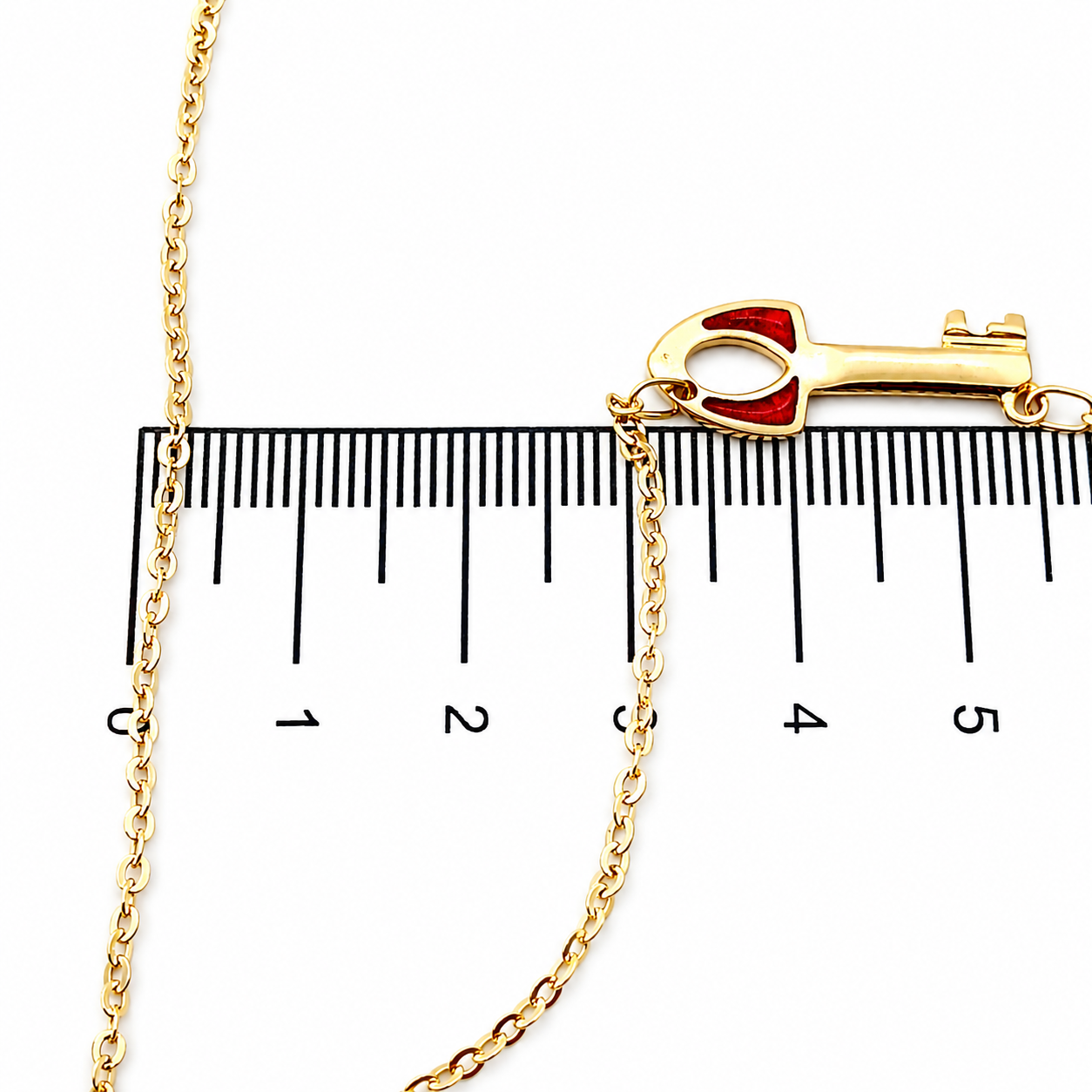 Collana con ciondolo - 18 carati Oro giallo - Made in Italy - Handmade
