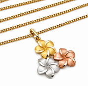 Collana con ciondolo - 18 carati Oro giallo, Oro rosa, Oro bianco - Made in Italy - Handmade