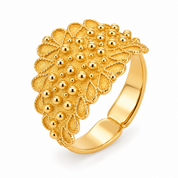 Anello - 18 carati Oro giallo - Made in Italy - HandMade