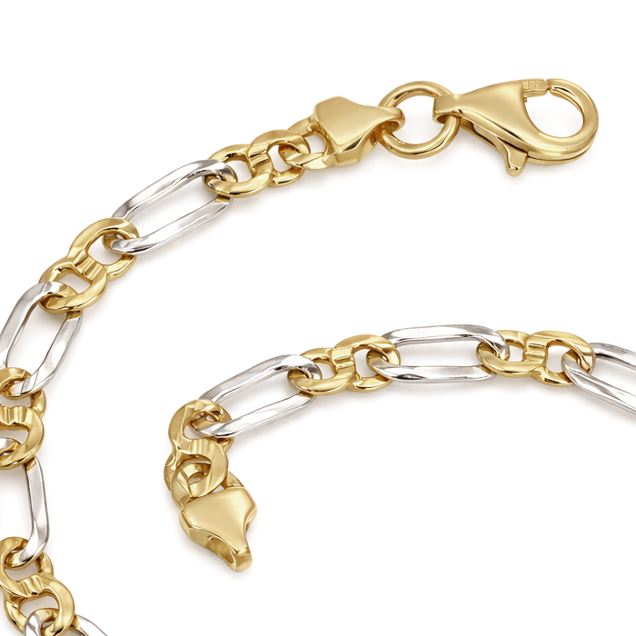 Bracciale Oro Giallo Oro Bianco 18 carati