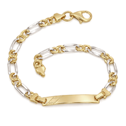 Bracciale Oro Giallo Oro Bianco 18 carati